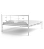 Zeplin Queen Size Bed in Silver Finish