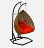 Zermatt Wicker Swing In Red Finish