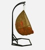 Zermatt Wicker Swing In Red Finish