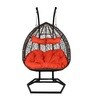 Zermatt Wicker Swing In Brown Finish