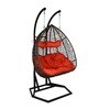 Zermatt Wicker Swing In Brown Finish