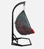 Zermatt Wicker Swing In Grey Finish