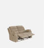 Santos Fabric 2 Seater Manual Recliner In Beige Colour