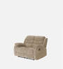 Santos Fabric 2 Seater Manual Recliner In Beige Colour