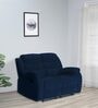 Santos Fabric 2 Seater Manual Recliner In Ink Blue Colour