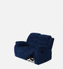 Santos Fabric 2 Seater Manual Recliner In Ink Blue Colour