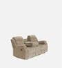 Santos Fabric 3 Seater Manual Recliner In Beige Colour
