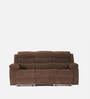 Santos Fabric 3 Seater Manual Recliner In Brown Colour