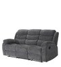Zerodha Manual Recliner Sofa Set (3+2) in Grey Colour