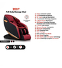 Zest Massager Chair In Brown Colour