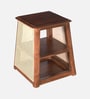 Zeta Mango Wood End Table In Tubbaq Finish