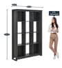 Zeus Book Shelf in Light Charcoal Grey Colour