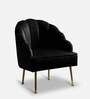 Zeus Lounge Chair In Black Colour