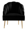 Zeus Lounge Chair In Black Colour