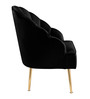 Zeus Lounge Chair In Black Colour