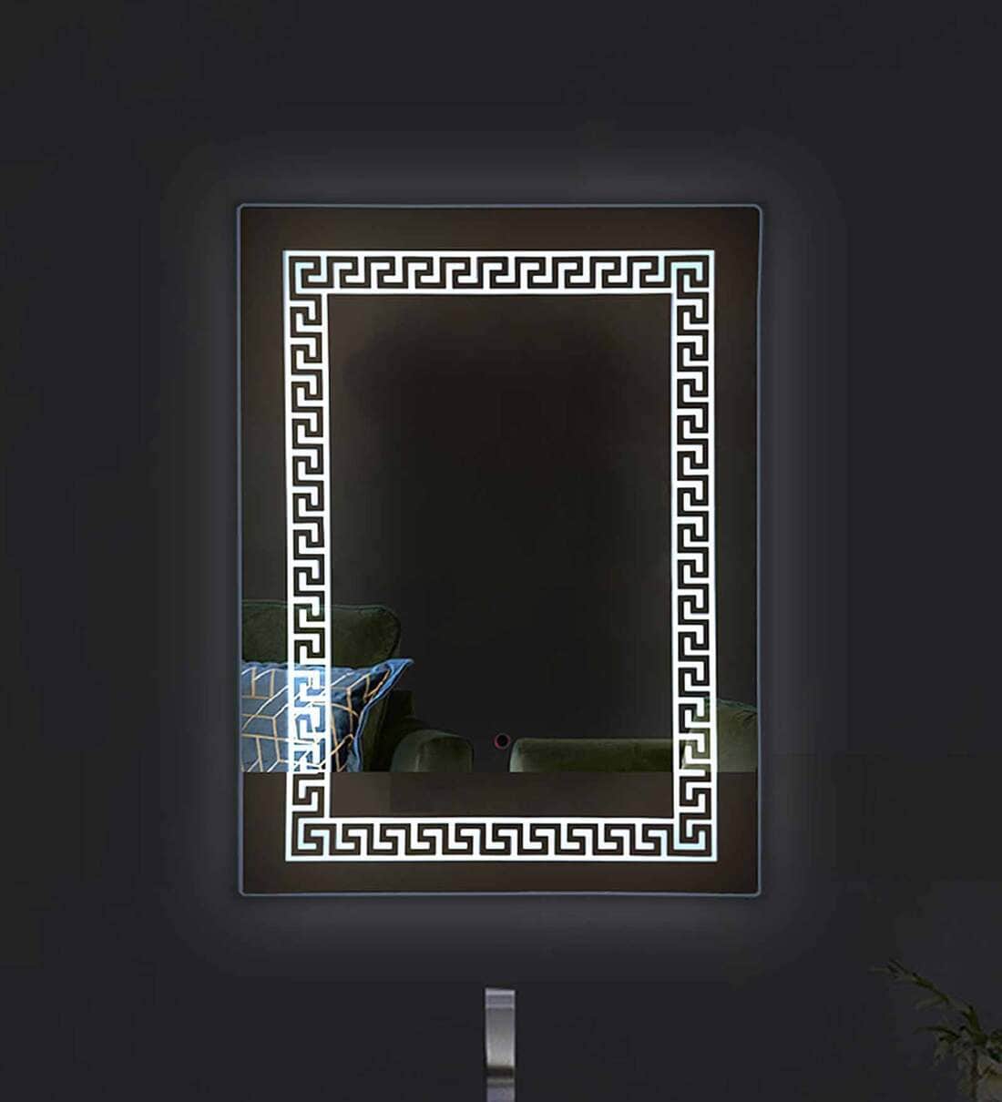 Buy Zigzag Connect Moon Glow Natural White Light LED Wall Mirror at 29