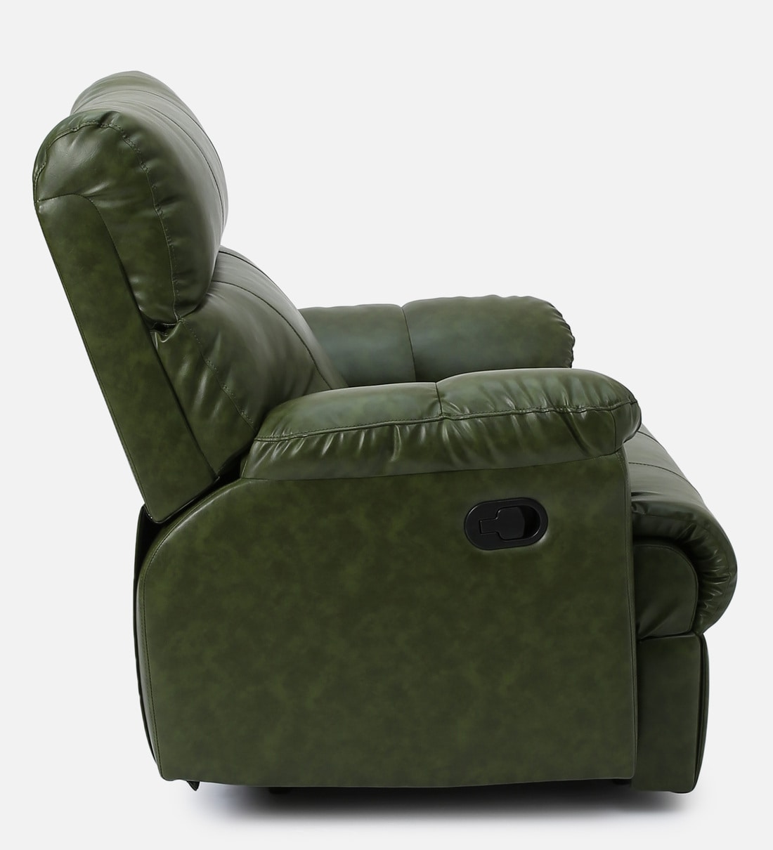 Buy Zilpah Leatherette 1 Seater Manual Recliner In Olive Green Color By