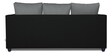 Zink Straightline 3 Seater Sofa In Black Grey Colour