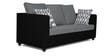 Zink Straightline 3 Seater Sofa In Black Grey Colour