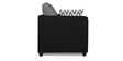 Zink Straightline 3 Seater Sofa In Black Grey Colour