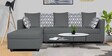 Zink Fabric RHS Sectional Sofa in Grey Colour