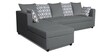 Zink Fabric RHS Sectional Sofa in Grey Colour