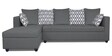 Zink Fabric RHS Sectional Sofa in Grey Colour