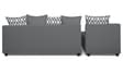 Zink Fabric RHS Sectional Sofa in Grey Colour