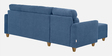 Zivo Fabric RHS Sectional Sofain Twilight Blue Colour