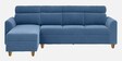 Zivo Fabric RHS Sectional Sofain Twilight Blue Colour