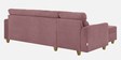 Zivo Plus Fabric LHS &RHS Convertible Sectional Sofa In Dusky Pink Colour