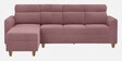 Zivo Plus Fabric LHS &RHS Convertible Sectional Sofa In Dusky Pink Colour