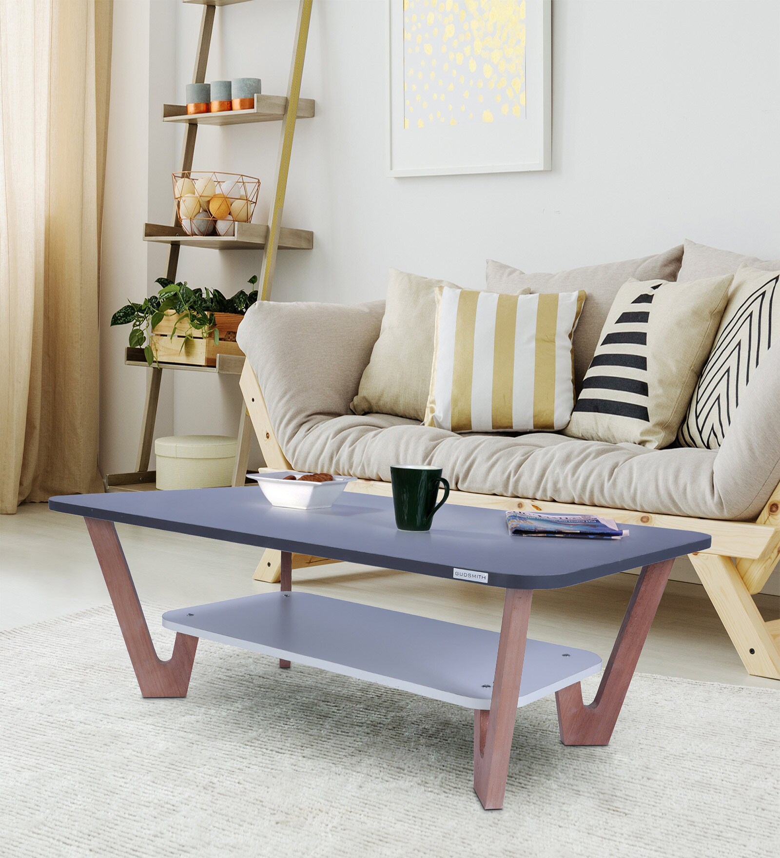 Zenith Coffee Table in Graphite Grey Colour