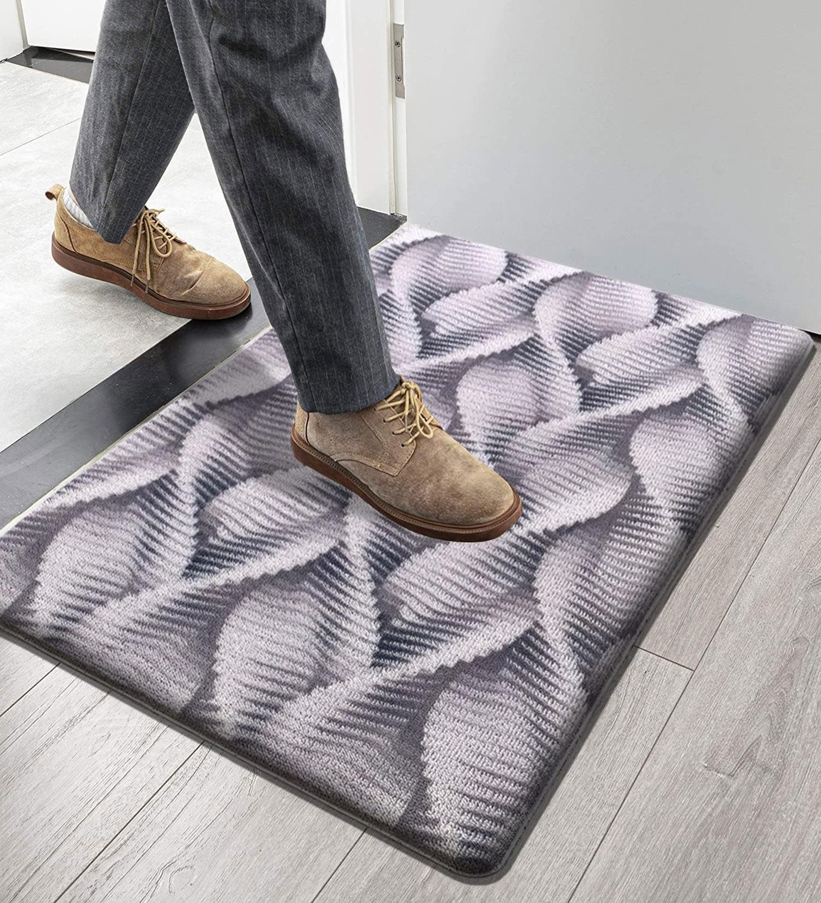 Zigzag PVC 18x30 Inches Anti Skid Door Mat