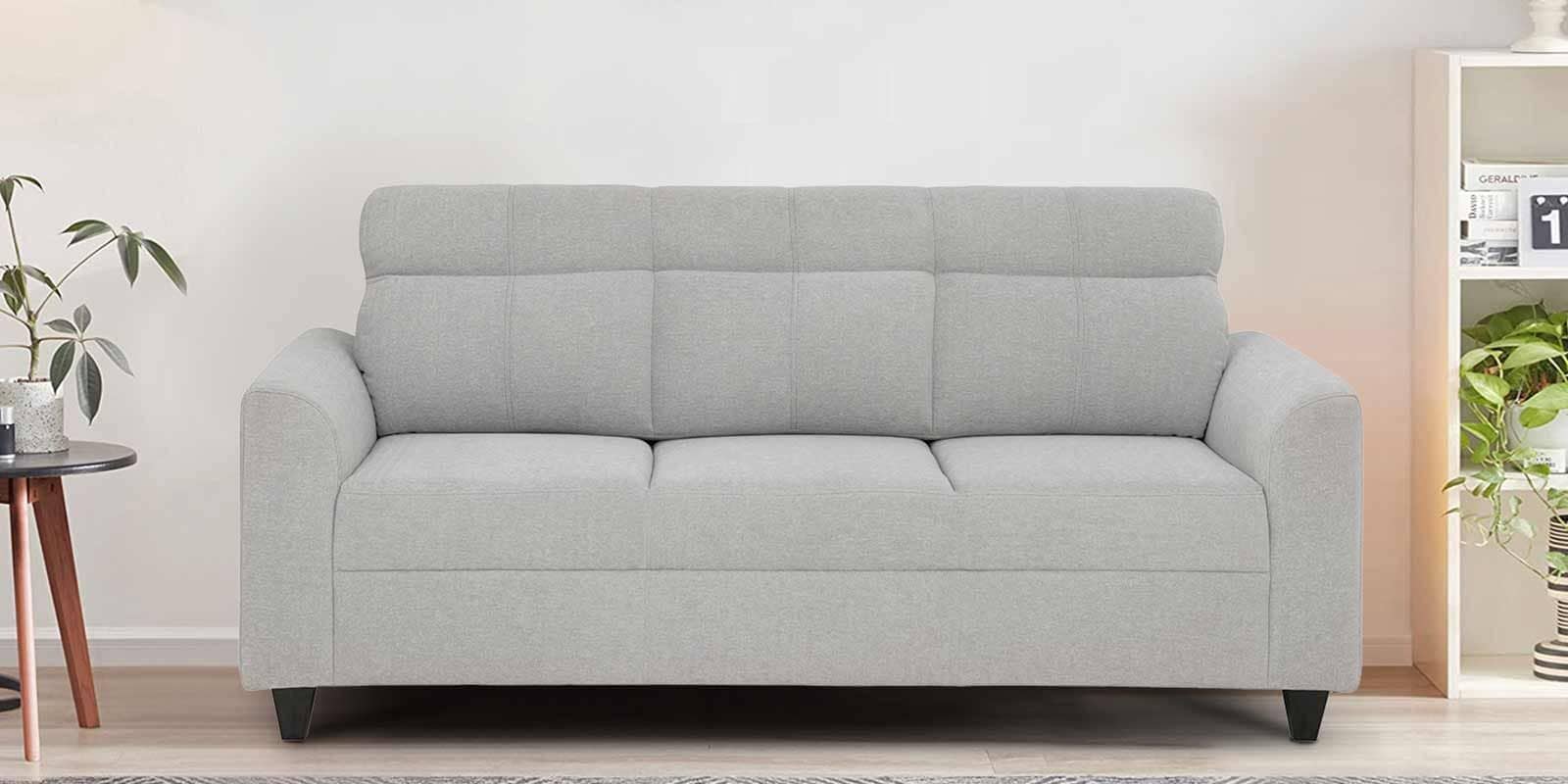Zivo Fabric 3 Seater Sofa in Cloudy Grey Colour
