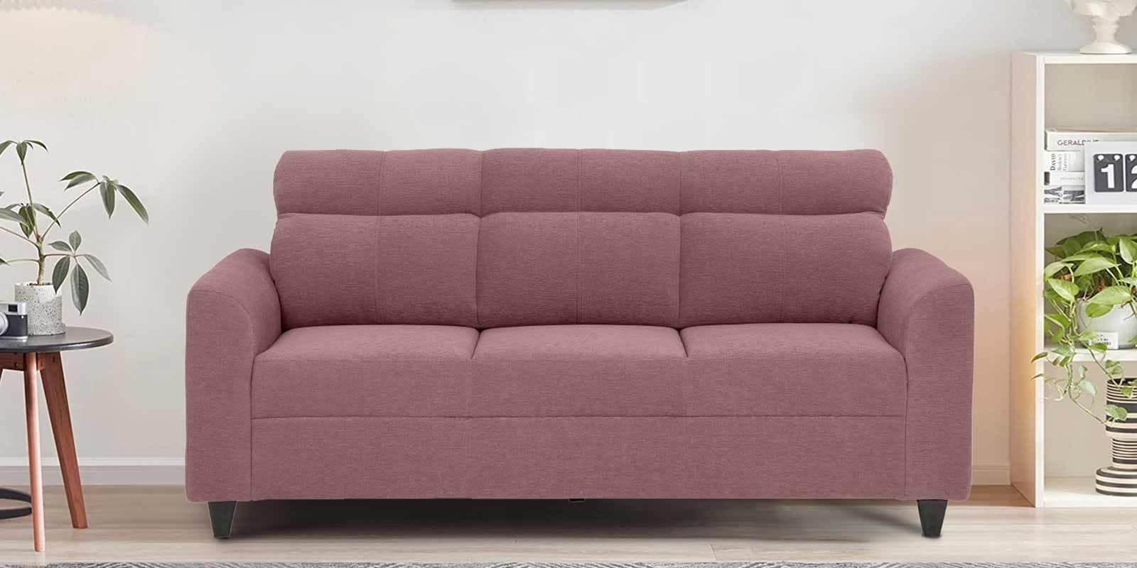 Zivo Fabric 3 Seater Sofa in Dusky Pink Colour