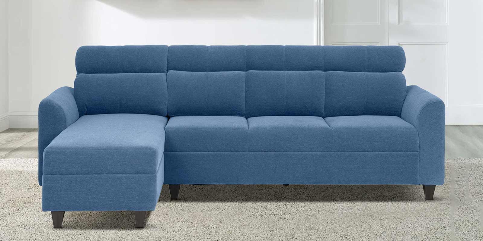 Zivo Fabric RHS Sectional Sofain Twilight Blue Colour