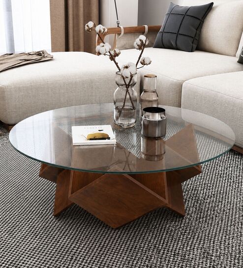 Zina Storage Centre Table In Teak Finish