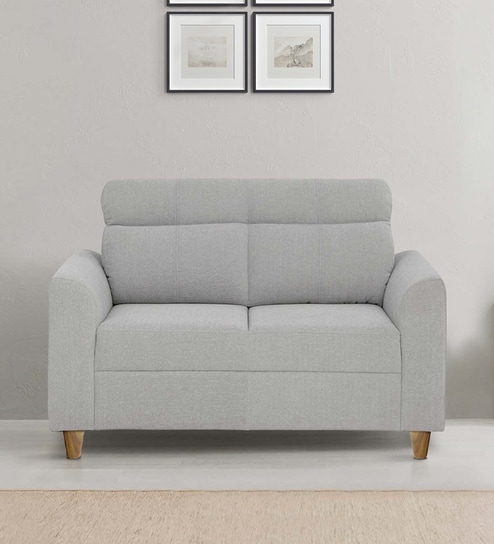 Zivo Fabric 2 Seater Sofa in Cloudy Grey Colour