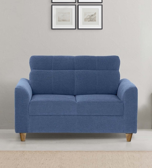 Zivo Fabric 2 Seater Sofa in Twilight Blue Colour