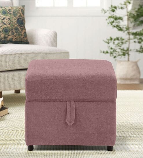 Dusky pink deals ottoman