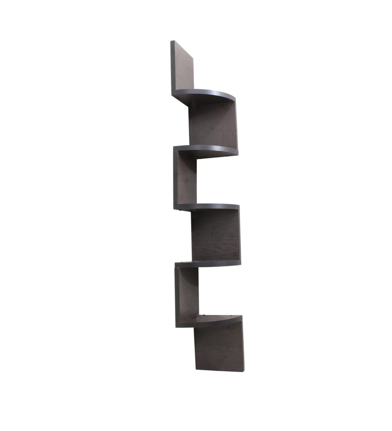 Buy Zig Zag Wall Mounted Engineered Wood Corner Wall Shelve By Random Online Corner Wall 9335