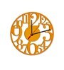 Yellow MDF Zig Zag Modern Wall Clock