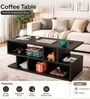 Zig zag Table Coffee table In Black Finish