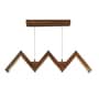 ZigZag 36 Brown Wooden LED Hanging Lamp