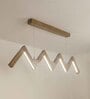 ZigZag 48 Brown Wooden LED Hanging Lamp