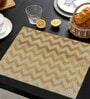 Zigzag Multicolor (12 X 18 ) MDF Wood 1Pc Table Placemats