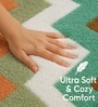 ZigZag Rust Microfiber 16x24 Inches Super Soft Bath Mat