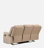 Zik Manual 3 Seater Recliner In Cream Color