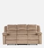 Zik Manual 3 Seater Recliner In Cream Color
